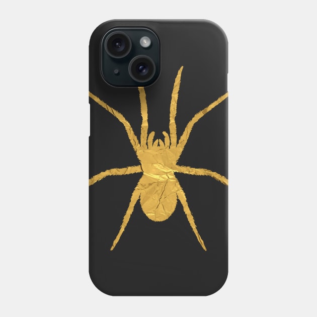 Gold Spider Phone Case by flimflamsam