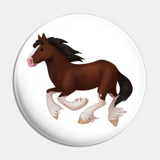 Cozy Clydesdale Pin