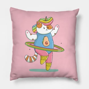 80's Cat Unicorn Pillow