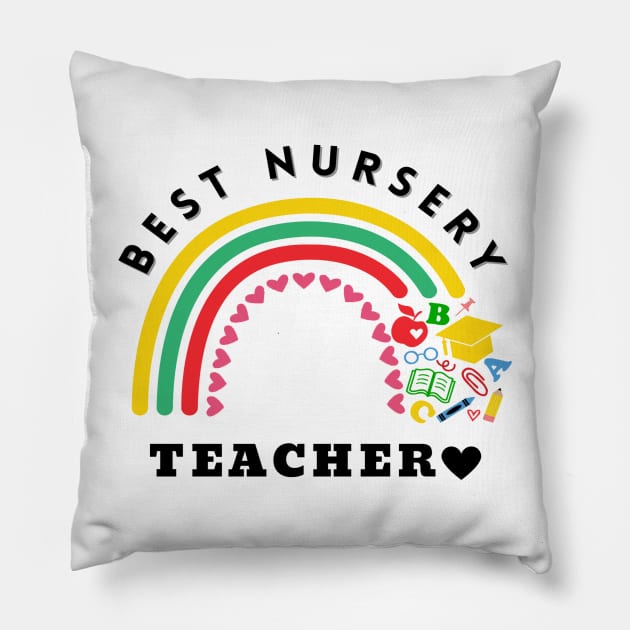 Best Nursery Teacher Pillow by RioDesign2020