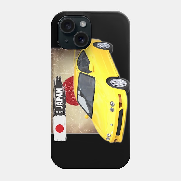 Yellow Acura Integra 1999 02 Phone Case by Stickers Cars