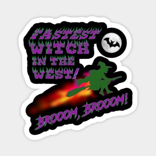 Wicked Mystical Witch for Halloween Magnet