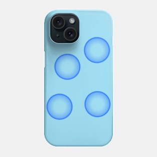 Blue bubbles Phone Case