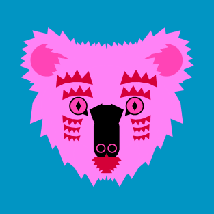 Koala Bear Face, bright pink T-Shirt