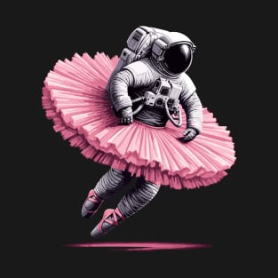 Cute Astronaut in Tutu Ballet Dancing Funny Ballet T-Shirt