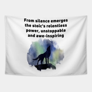 Silent Stoic Power Tapestry