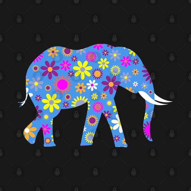 Cute Elephant Floral Design - Unique Gift Ideas by Cartba