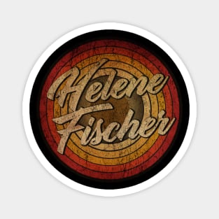 arjunthemaniac, circle retro faded Helene Fischer Magnet