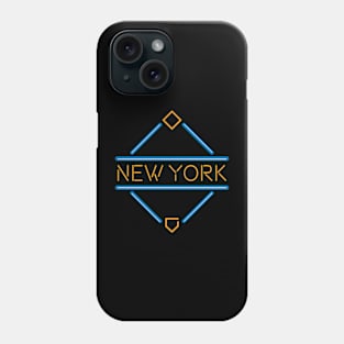 New York Ms Neon Diamond Phone Case