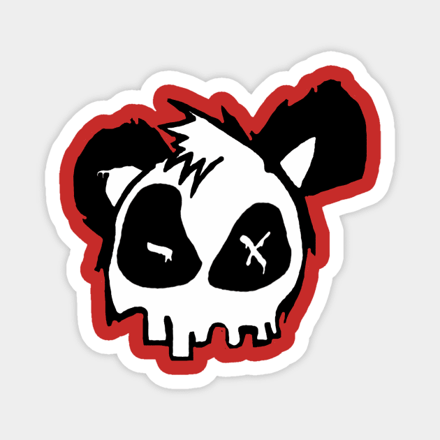 Misfit Panda Magnet by ZOM SAWYER