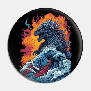 Godzilla's Unstoppable Rampage Pin