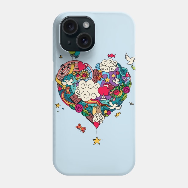 Love Doodle Phone Case by Malchev