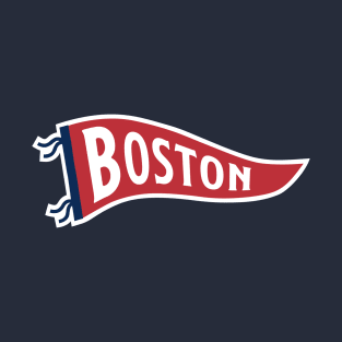 Boston Pennant - Navy T-Shirt