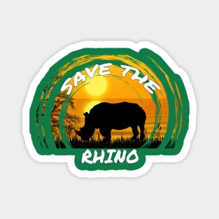 Save the Rhino Magnet