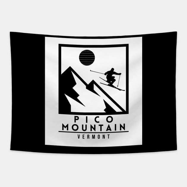 Pico Mountain ski - Vermont Tapestry by UbunTo