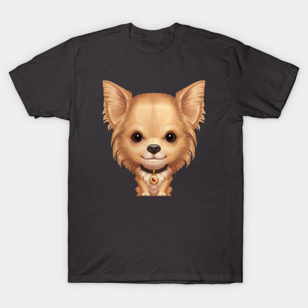 Fawn Longhaired Chihuahua Dog Chihuahua T Shirt Teepublic