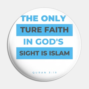 Holy Quran 3:19 Pin