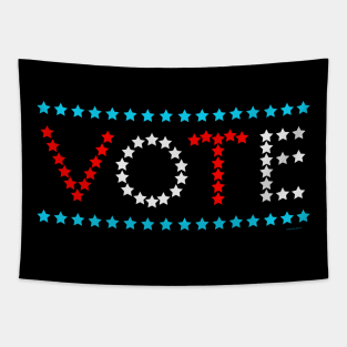 Vote USA 2020 Election Your Vote Counts Voting Rights Red White Blue Tapestry