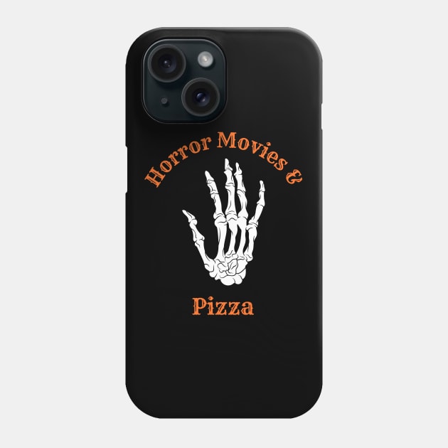 Horror Movies and Pizza| Halloween Party Phone Case by Soulfully Sassy