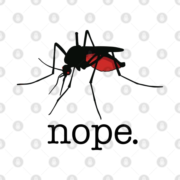 Funny Mosquito Nope by Huhnerdieb Apparel