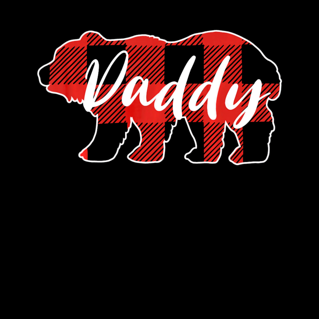Buffalo Plaid Daddy Bear T shirt Fathers Day Gifts - Buffalo Plaid ...