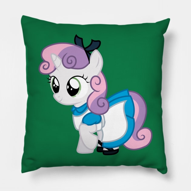 Sweetie Belle as Alice Pillow by CloudyGlow