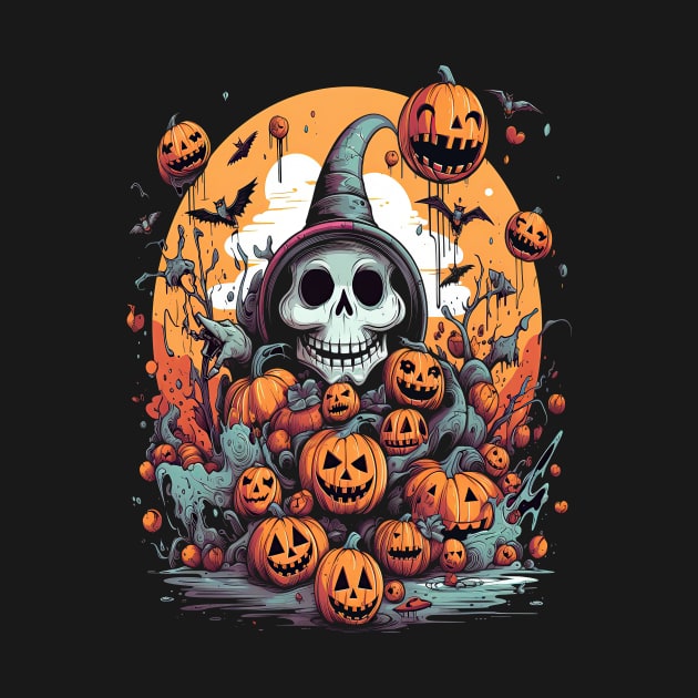 Halloween Skull Wizard by pa2rok