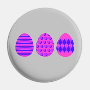Eggspert Easter Eggs - Decorated Eggs in Pink and Purple Pin
