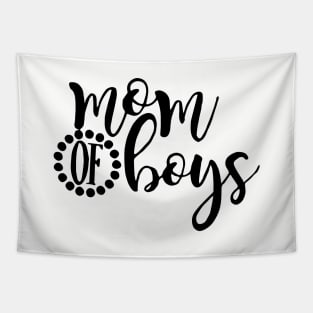 Mom Of Boys Raglan Mom Tapestry