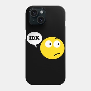 IDK Emoji Face Phone Case