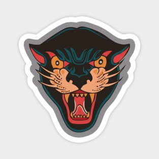 Retro Black Panther Magnet