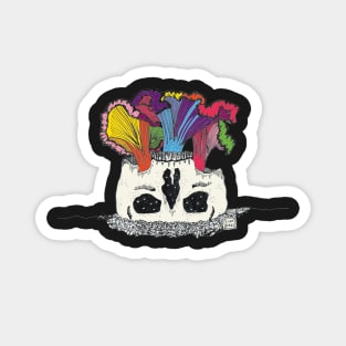 RAINBOW SKULL FUNGHI MUSHROOM Magnet