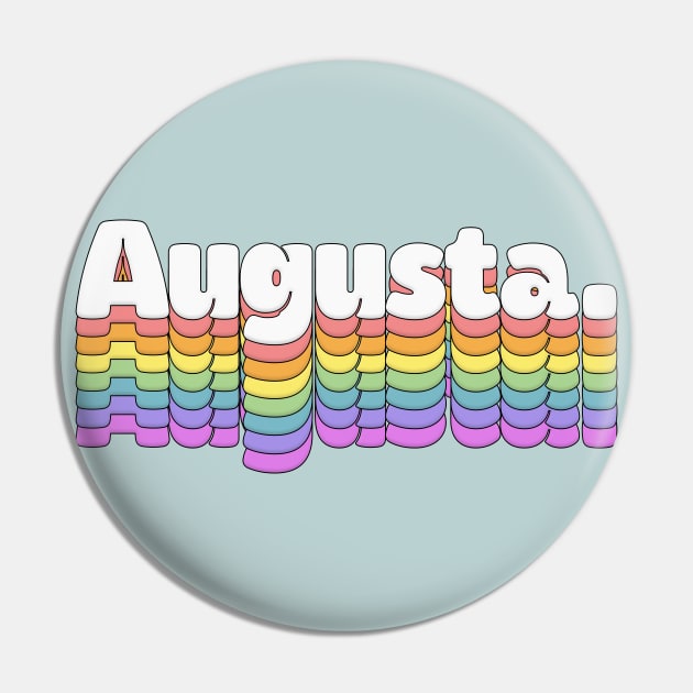 Augusta \\// Retro Typography Design Pin by DankFutura