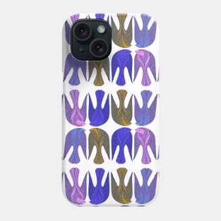 Cute and colorful love birds and pattern Phone Case