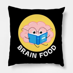 Brain Food | Brain Pun Pillow