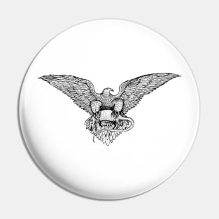 eagle hunt rat Pin