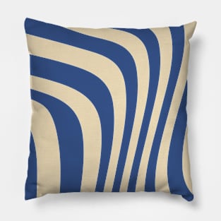 Wavy Retro Design, Psychedelic Pattern Pillow