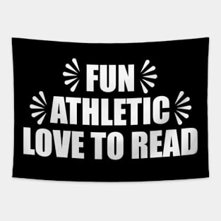 Fun Athletic Love To Read Tapestry