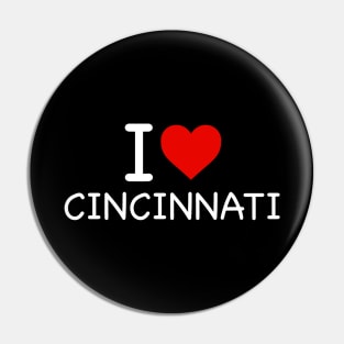 Cincinnati - I Love Icon Pin