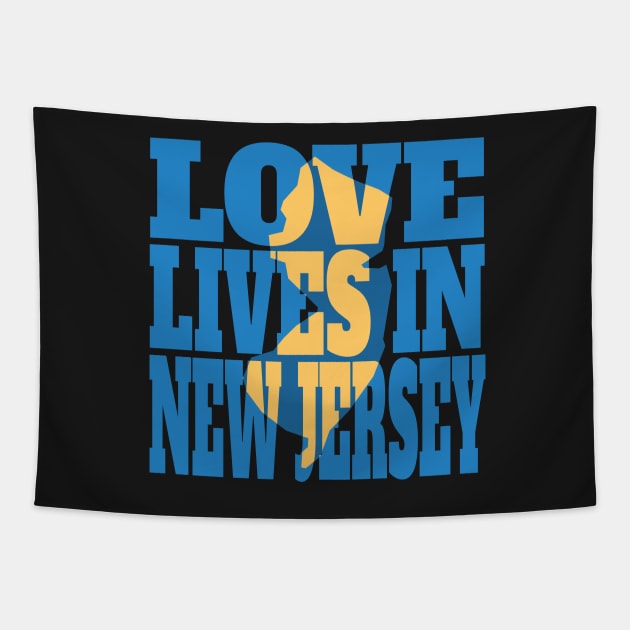 Love Lives in New Jersey Tapestry by DonDota