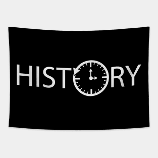 History artistic typographic logo design Tapestry