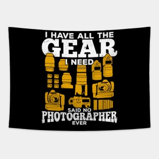 Funny Photography Gear Photographer Gift Tapestry