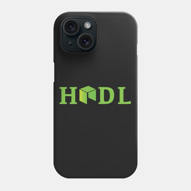 Hodl Neo coin logo-green Phone Case by mangobanana