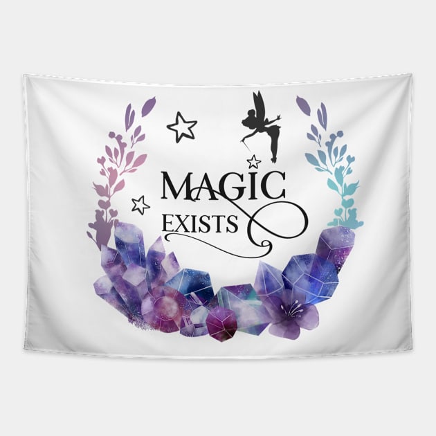 Magic Exists Tapestry by kimcarlika