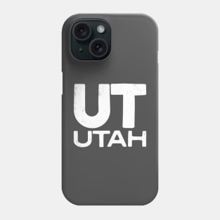 UT Utah Vintage State Typography Phone Case