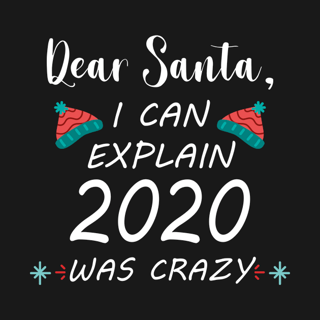 Dear Santa I can Explain 2020 Was Crazy 2020 Funny Christmas by Shop design