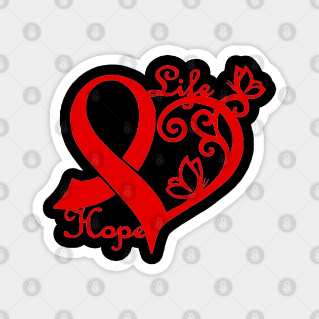 Heart awareness ribbon Magnet by CaitlynConnor