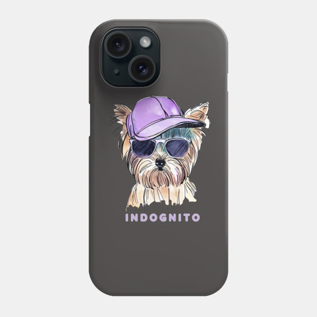 Yorkshire Terrier Indognito Phone Case by ZogDog Pro