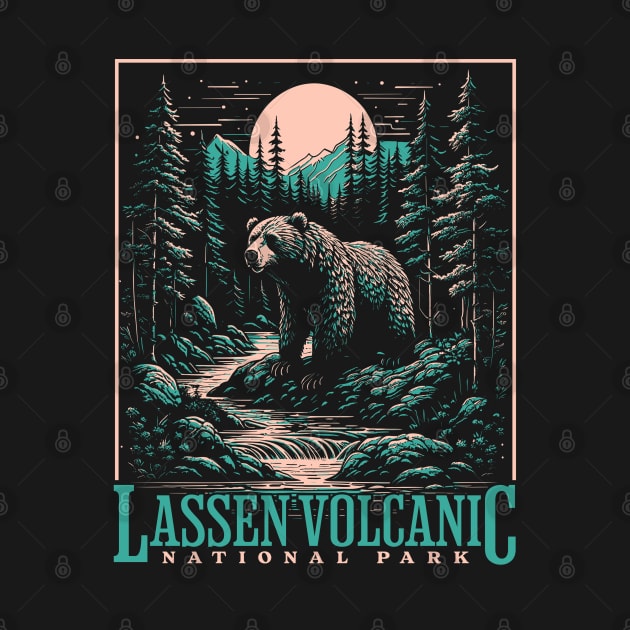 Lassen Volcanic US National Park Backpacking Camping Hiking by Sassee Designs