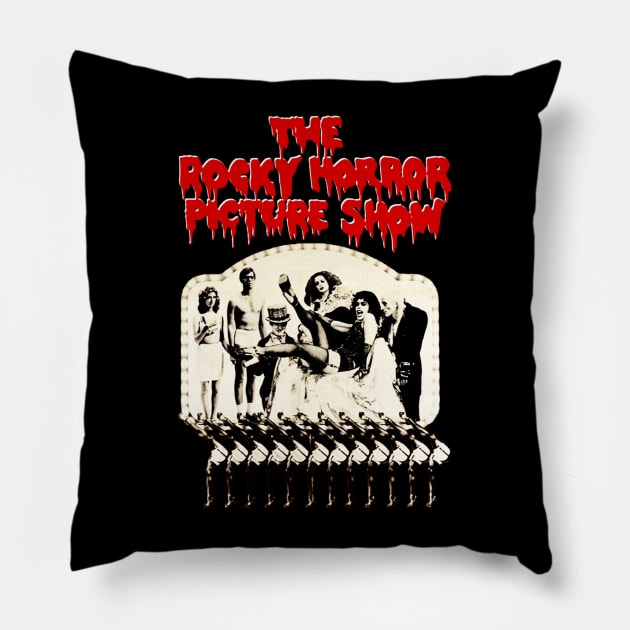 Horror Retro Rocky Pillow by From Cake